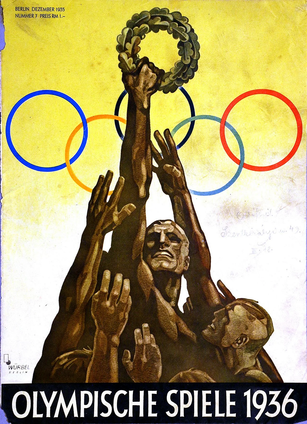 Плакаты олимпиада в Берлине 1936