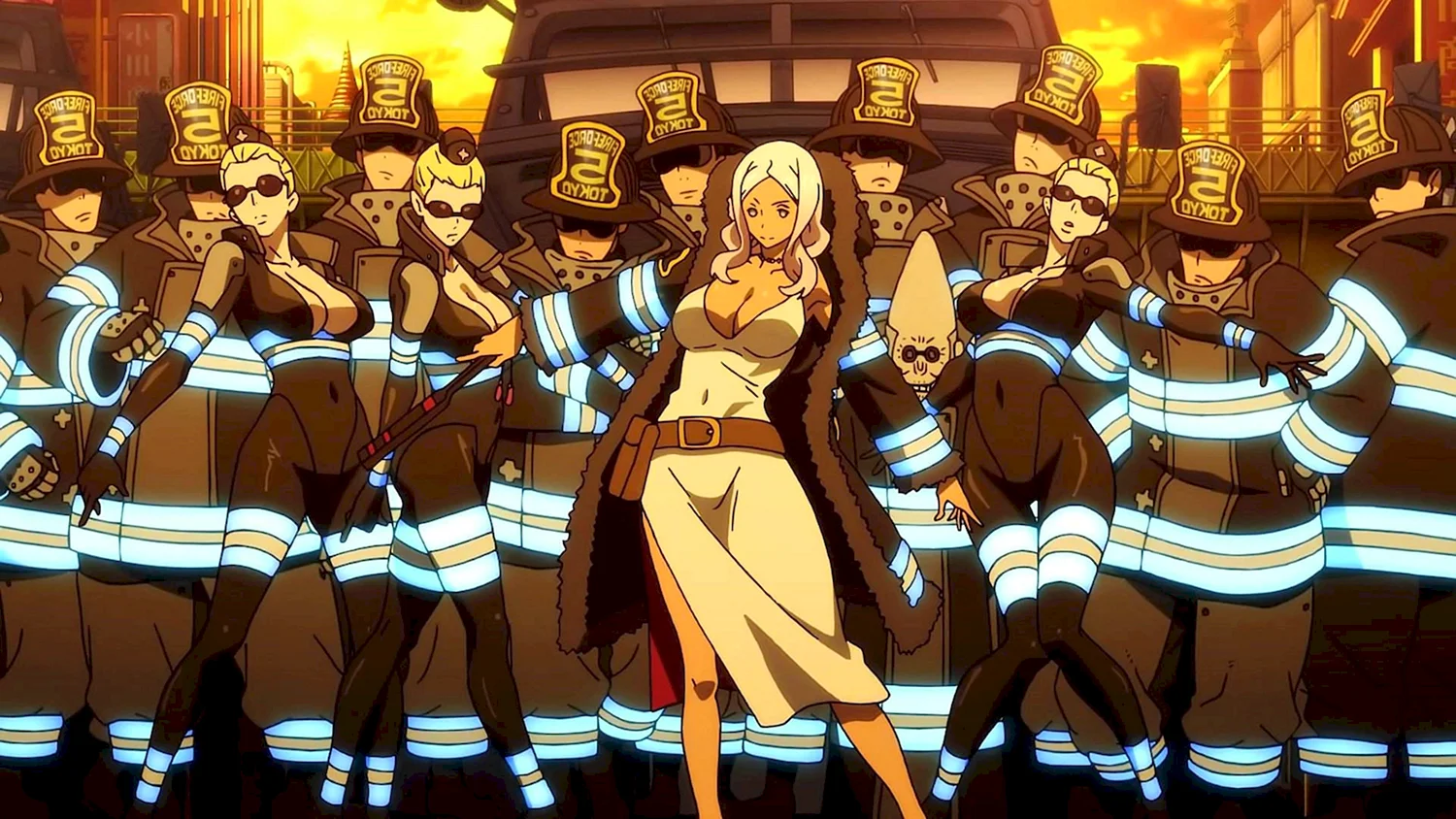 Пламенная бригада пожарных аниме