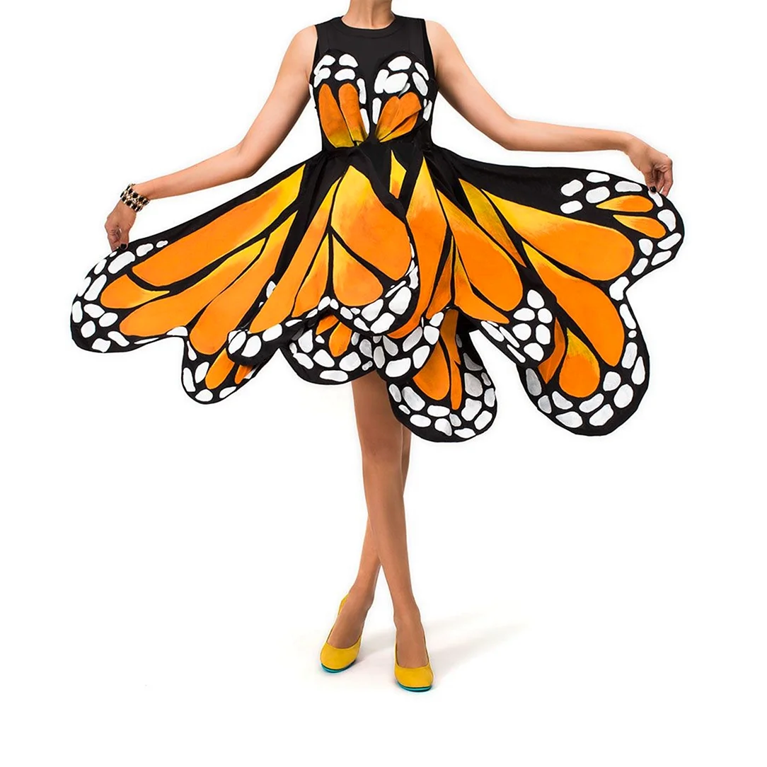 Платье с бабочками