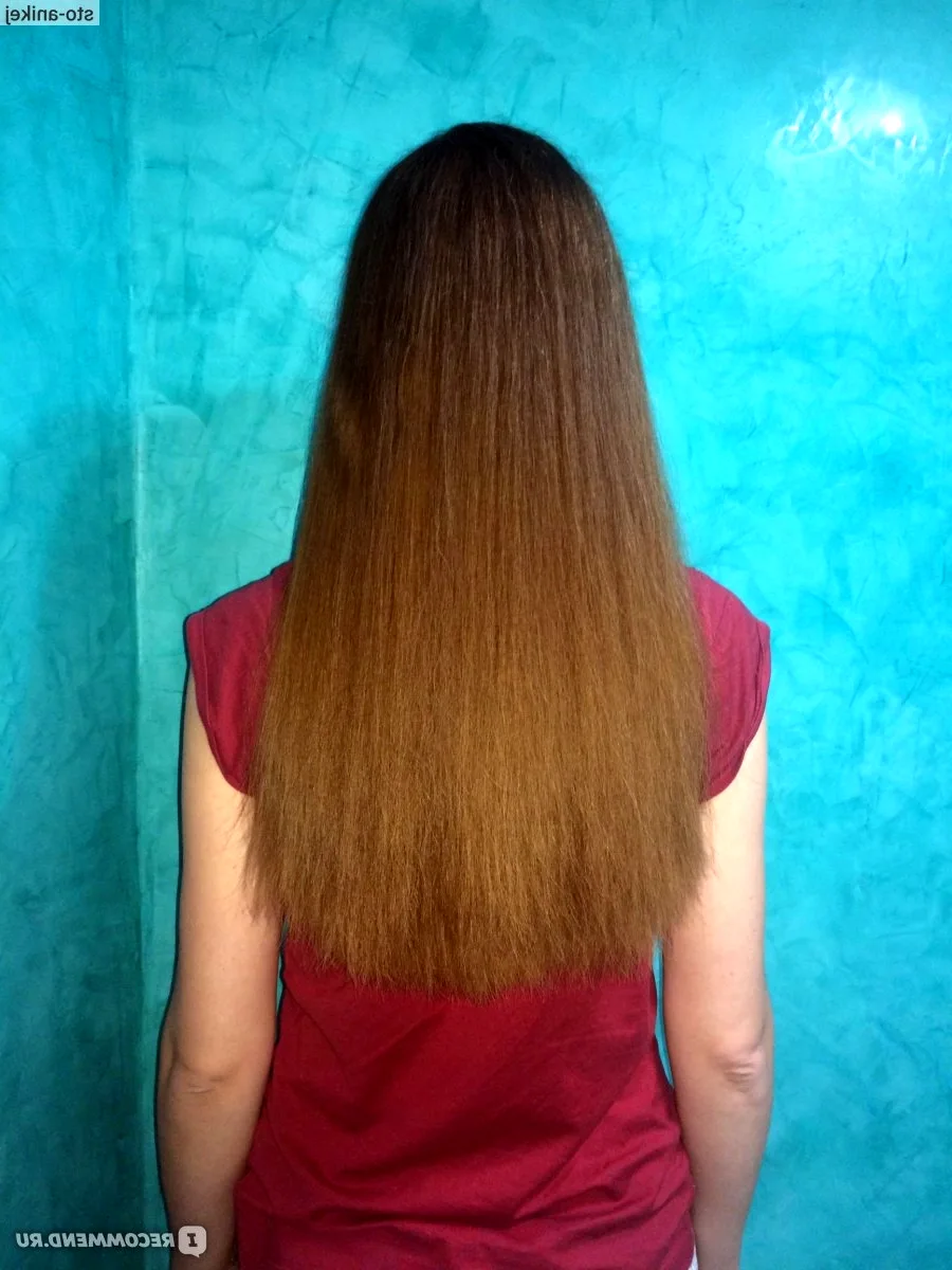 Подравнивание кончиков волос до и после