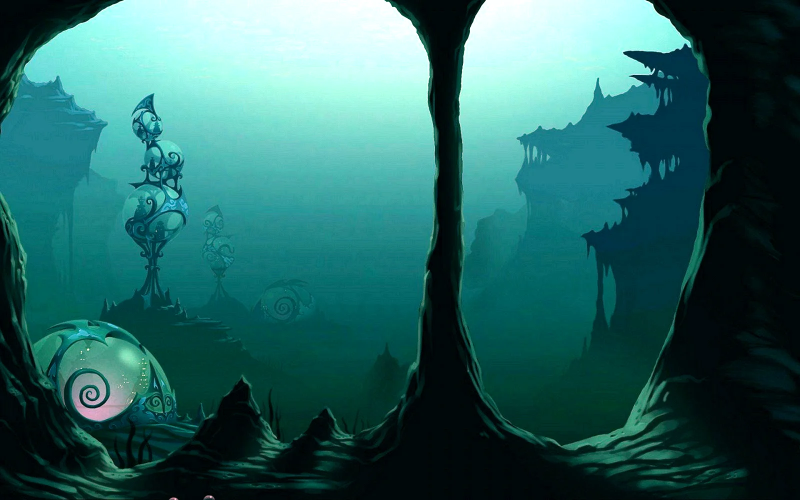 Подводные пещеры фэнтези