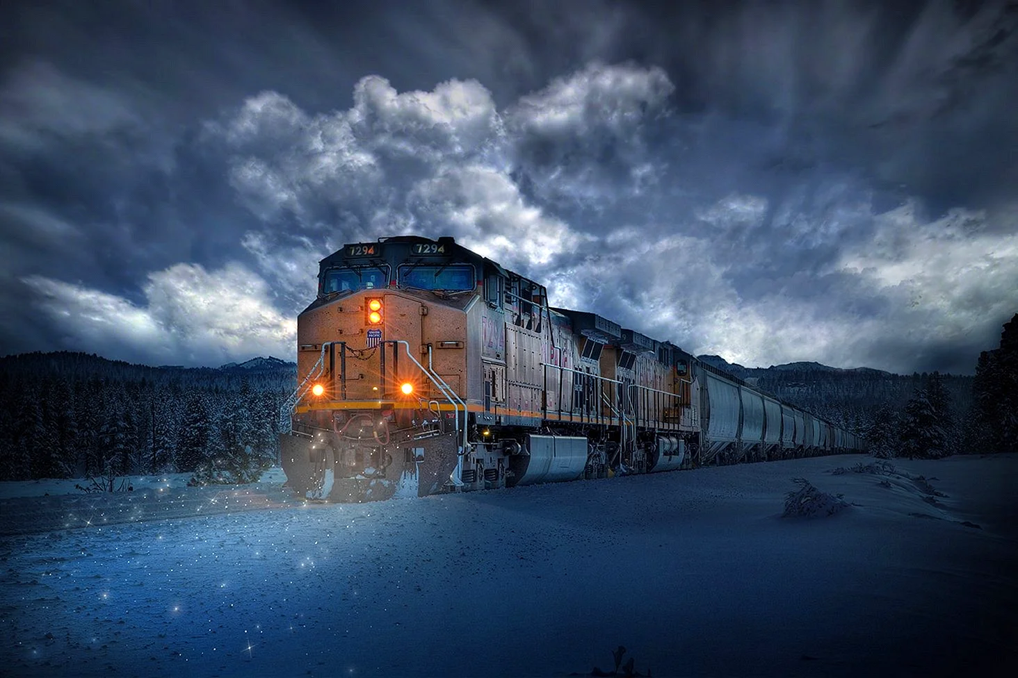 Поезд зимой