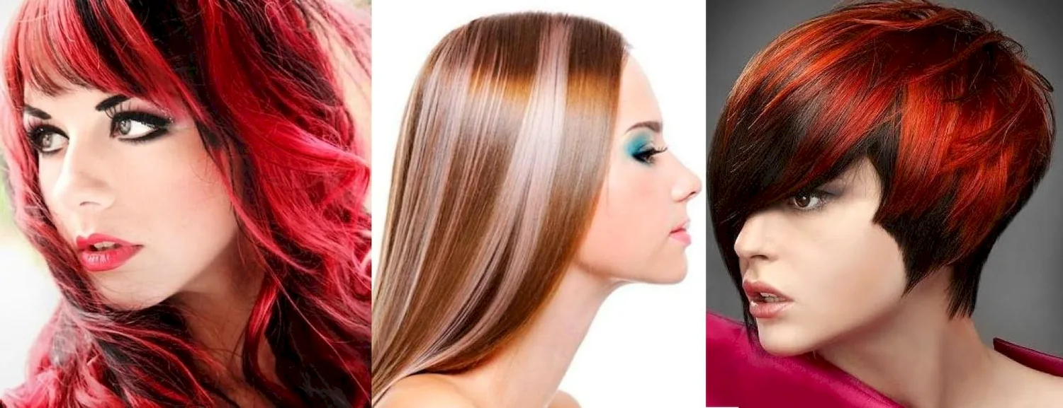 Покрасить волосы в два цвета