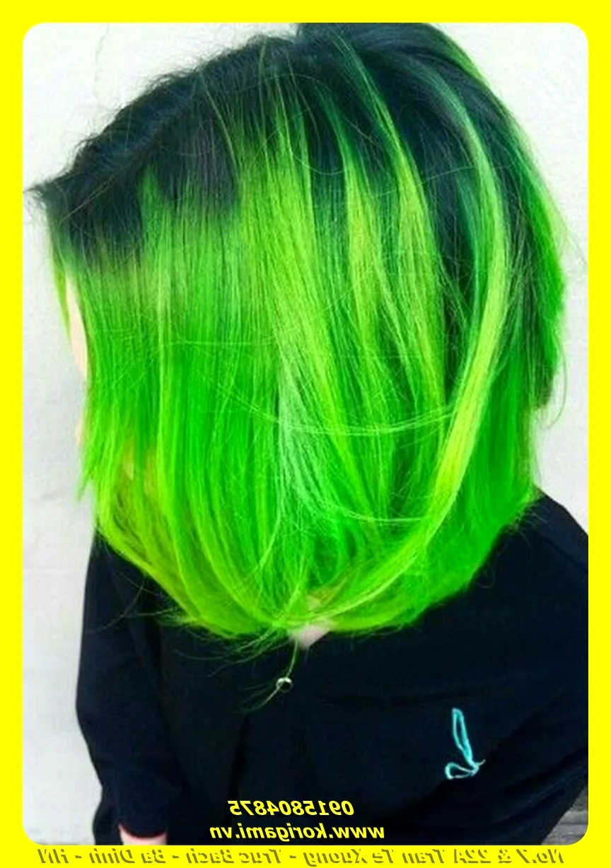 Покрасить волосы в зеленый цвет