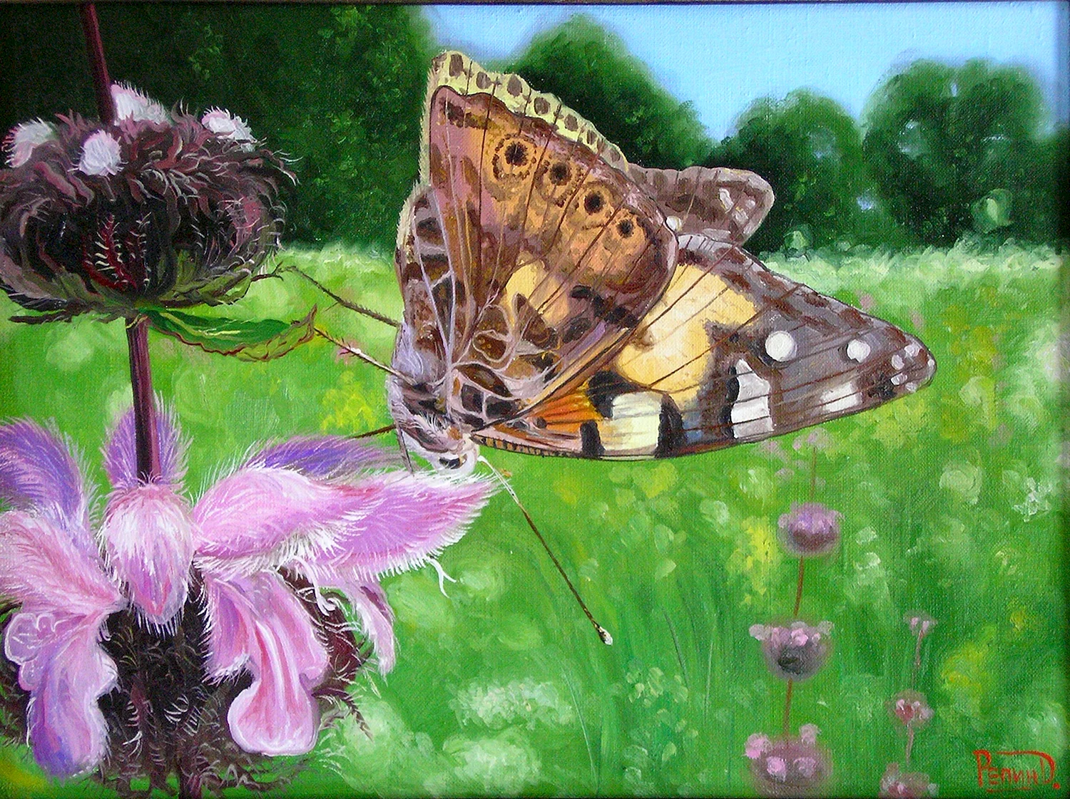 Поленов бабочки картина