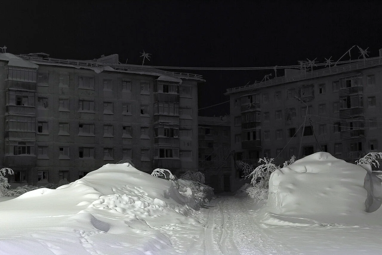 Полярная ночь Воргашор, Воркута.
