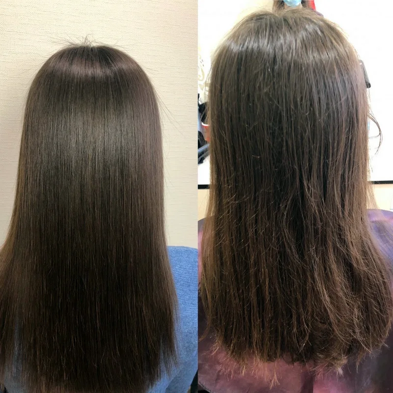 Полировка волос до и после реальные фото
