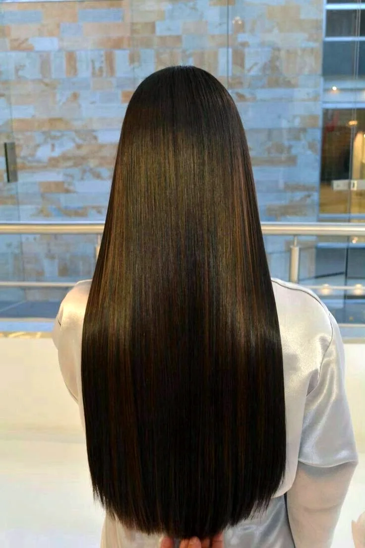Полукруг на длинные волосы