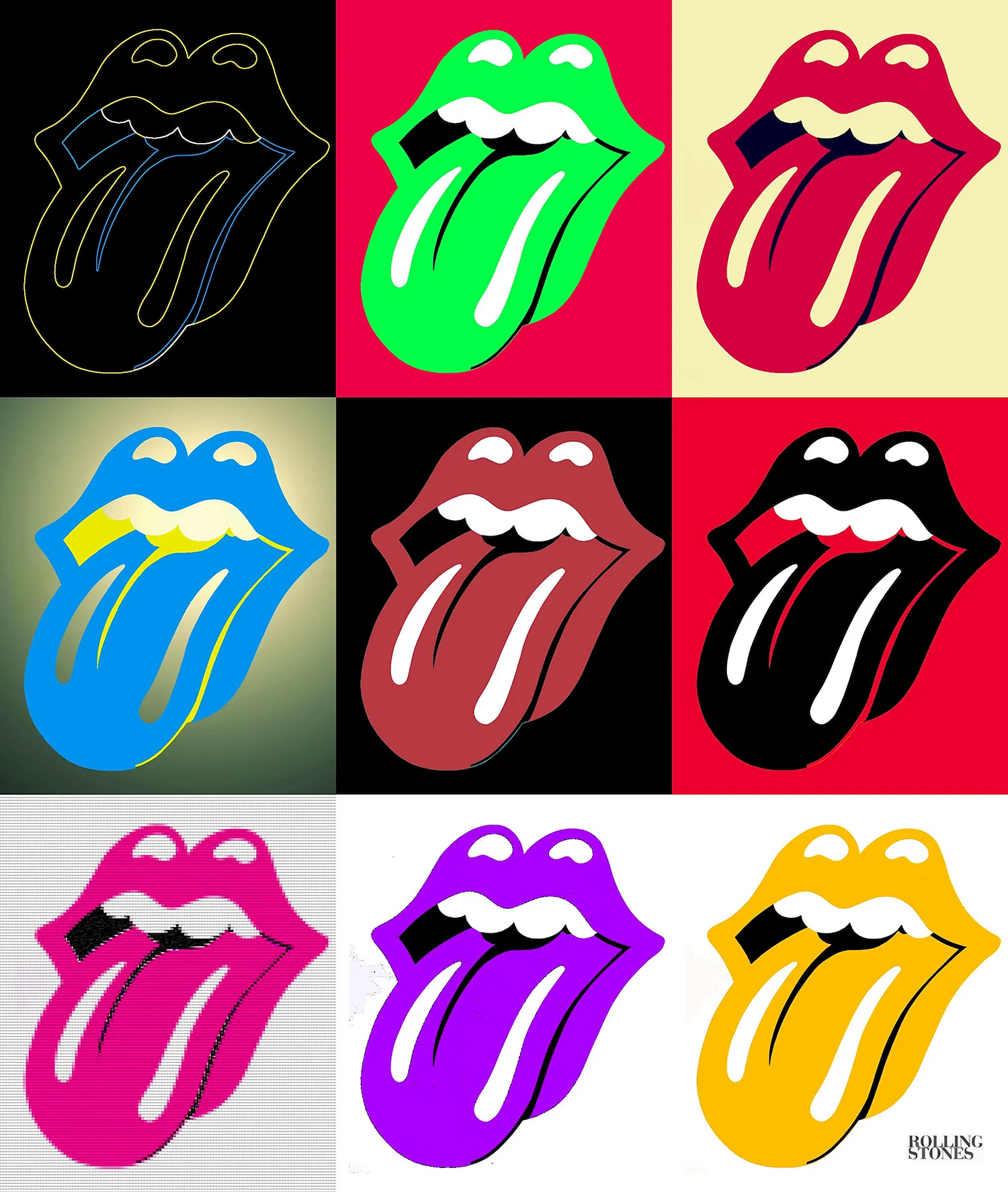 Поп арт Rolling Stones