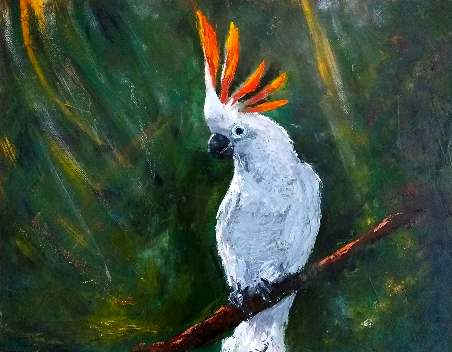 Попугай Какаду в живописи