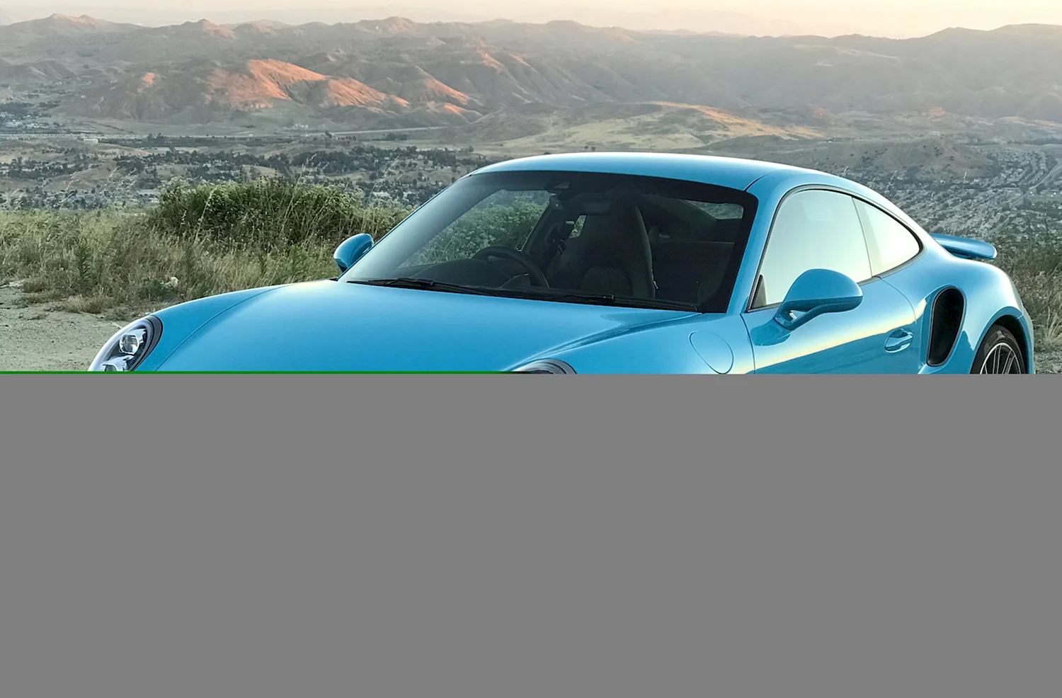 Porsche 911 голубой