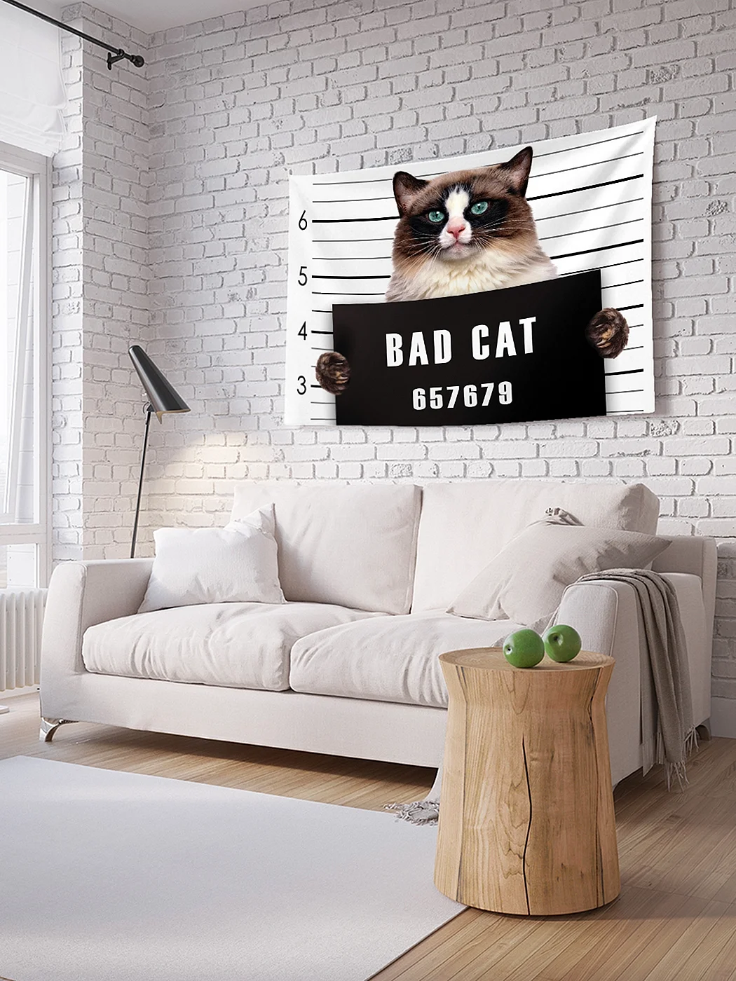 Постер «белый кот» Постермаркет