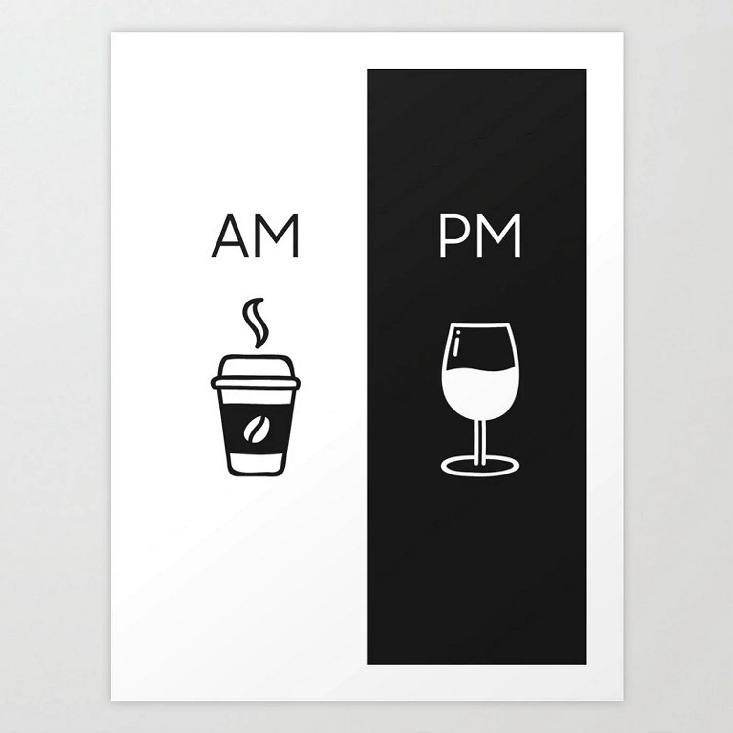 Постер Coffee am Wine PM