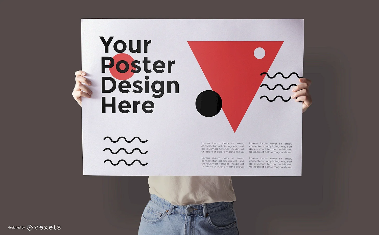 Poster дизайн PSD шаблон