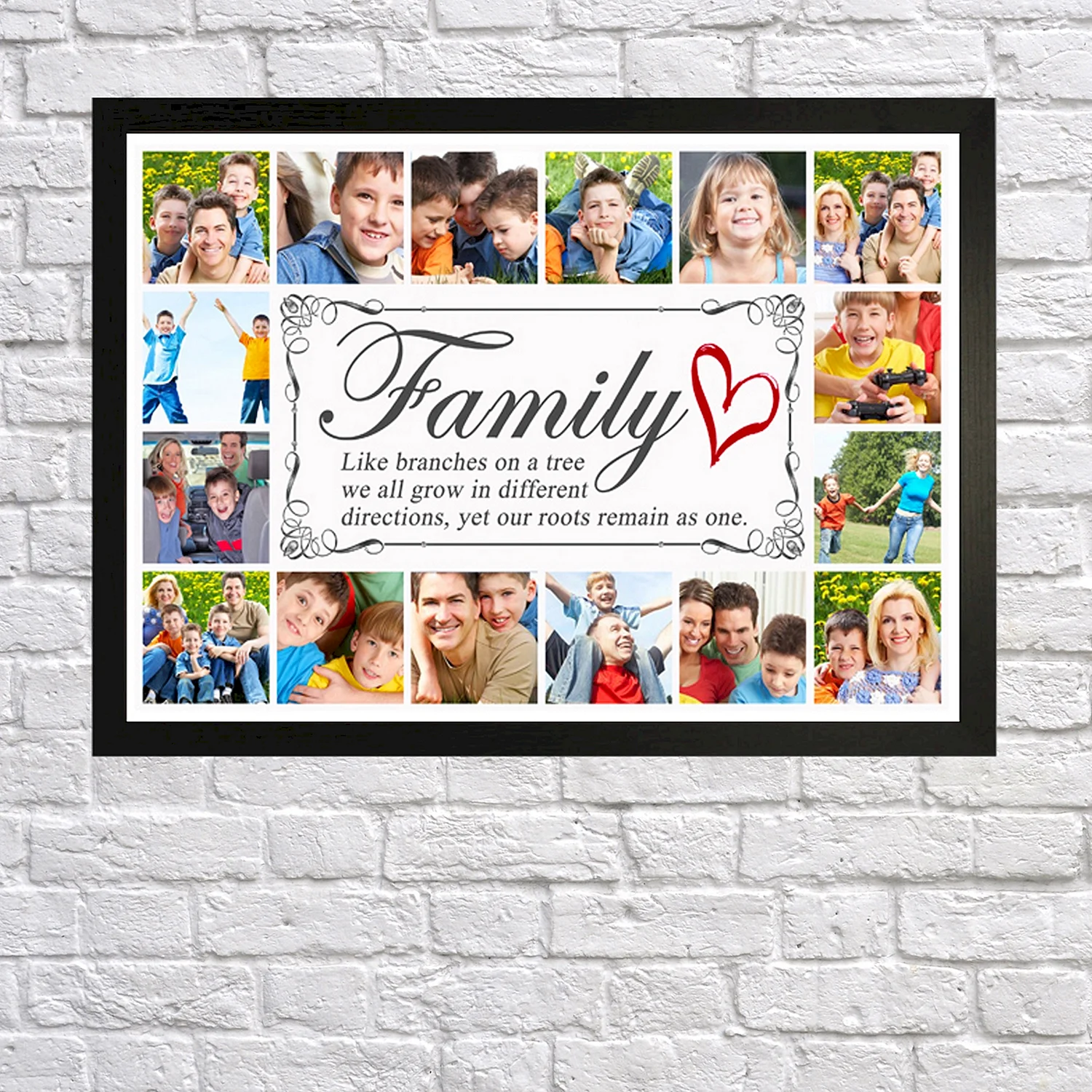 Постер коллаж семья