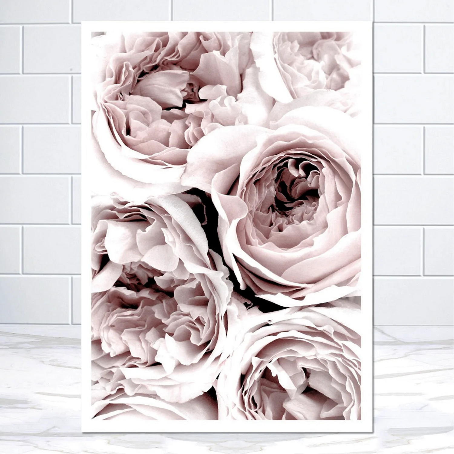 Постер розовые цветы