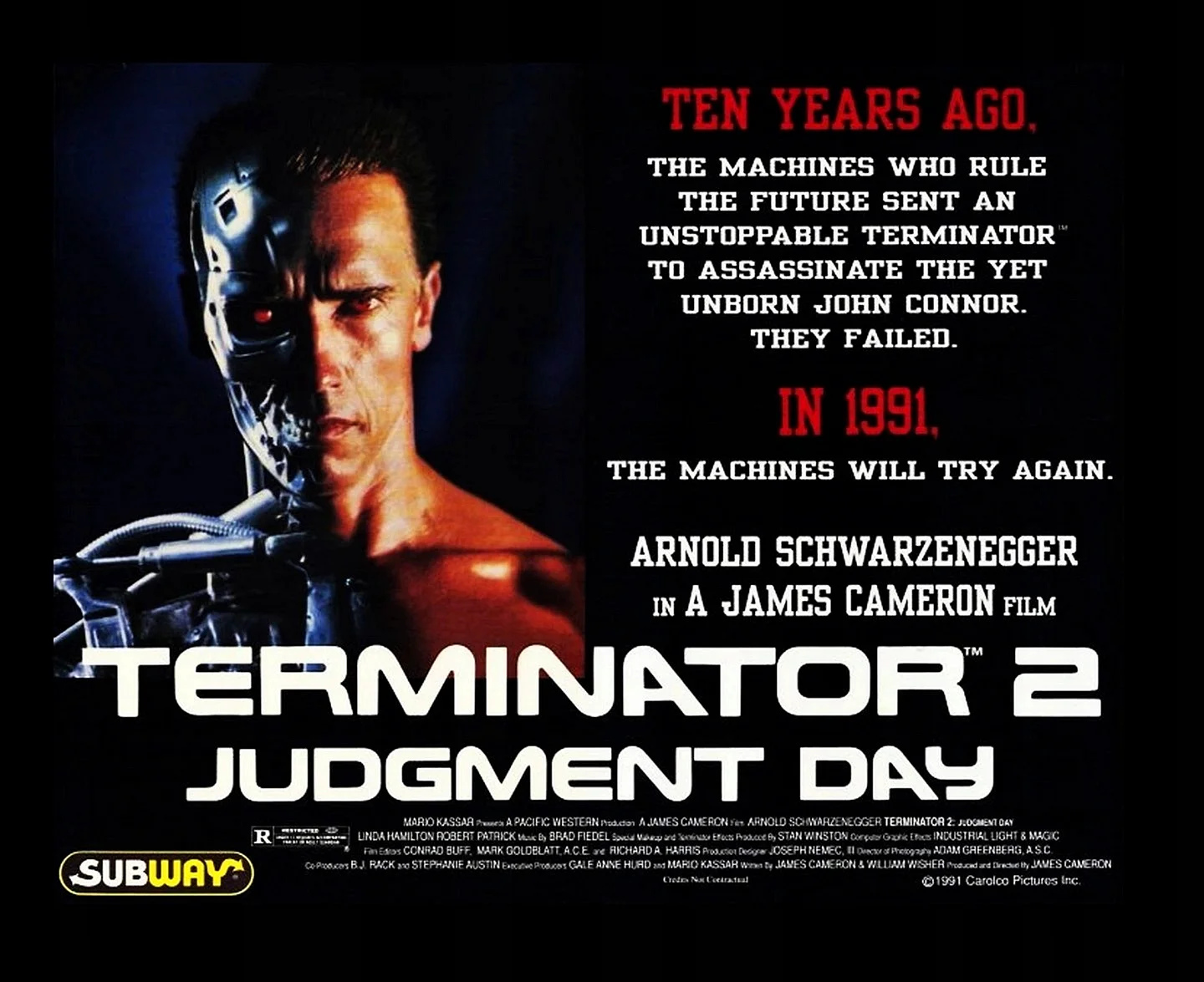 Постер Терминатор 2 Судный день Terminator 2 Judgment Day (1991)