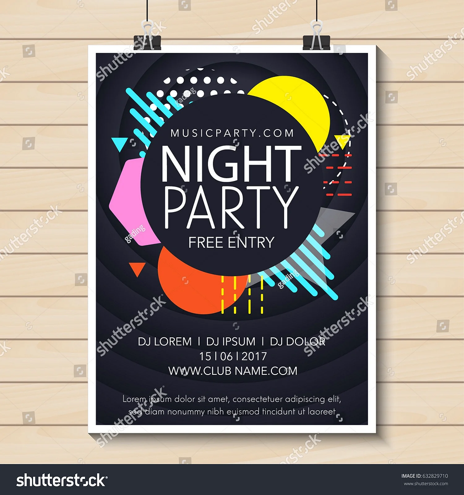 Постер вечеринка