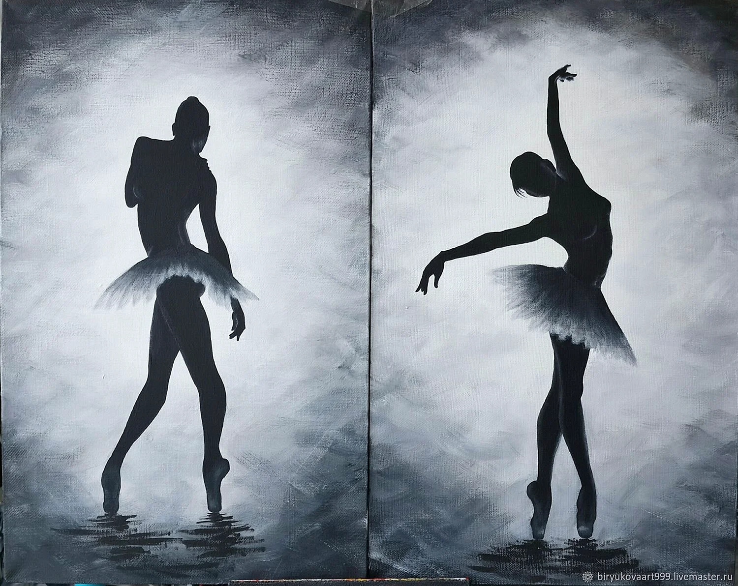Постеры балерина черно-белые