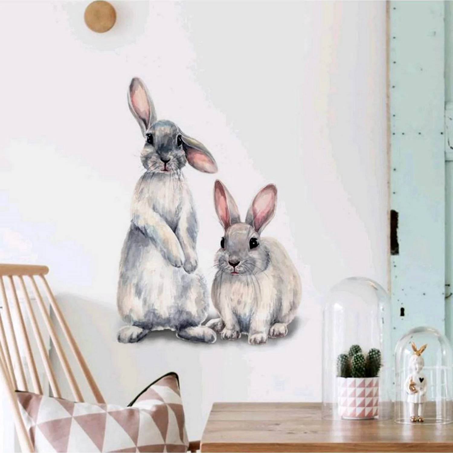 Постеры для интерьера Акварельные заяц