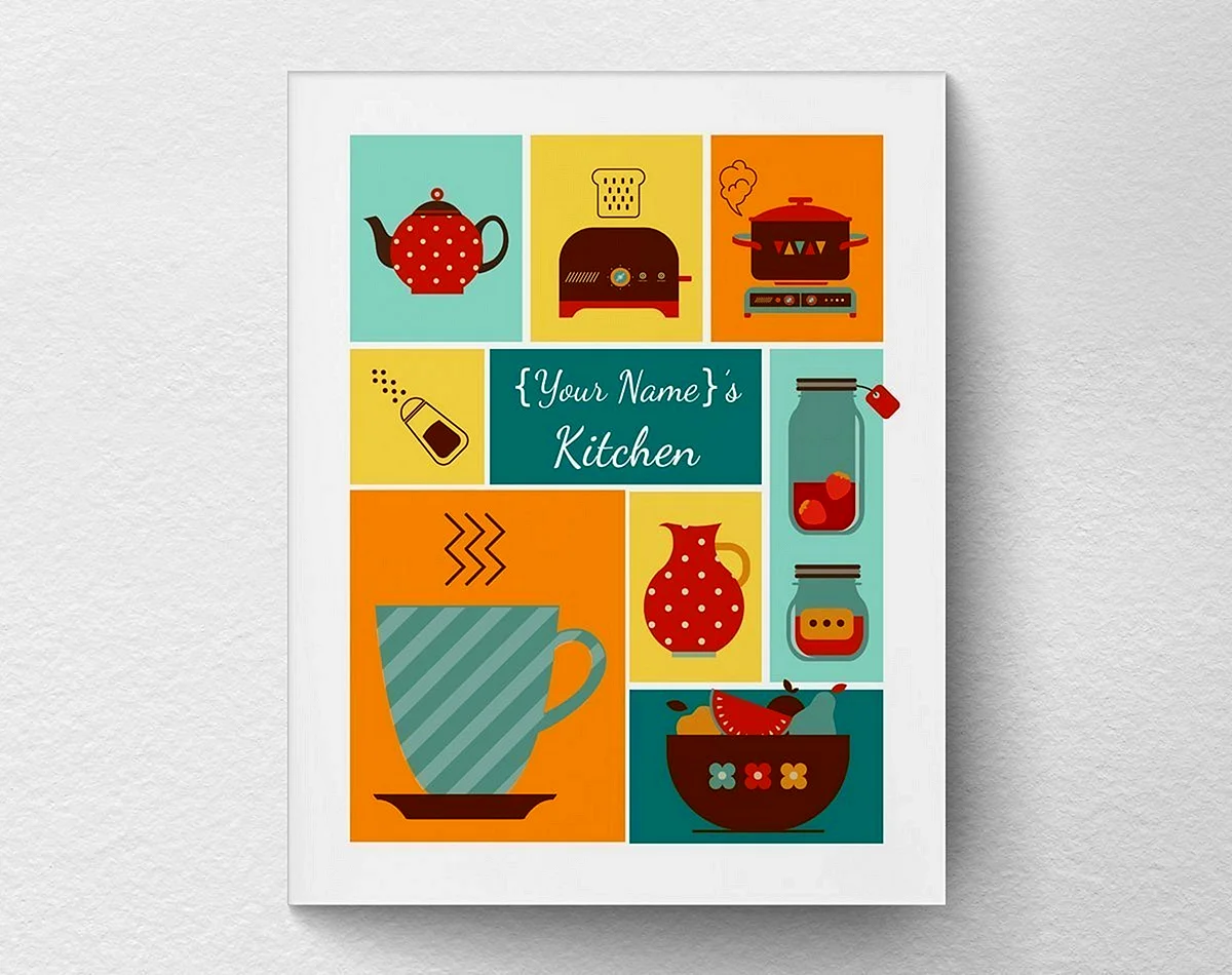 Постеры для кухни макет
