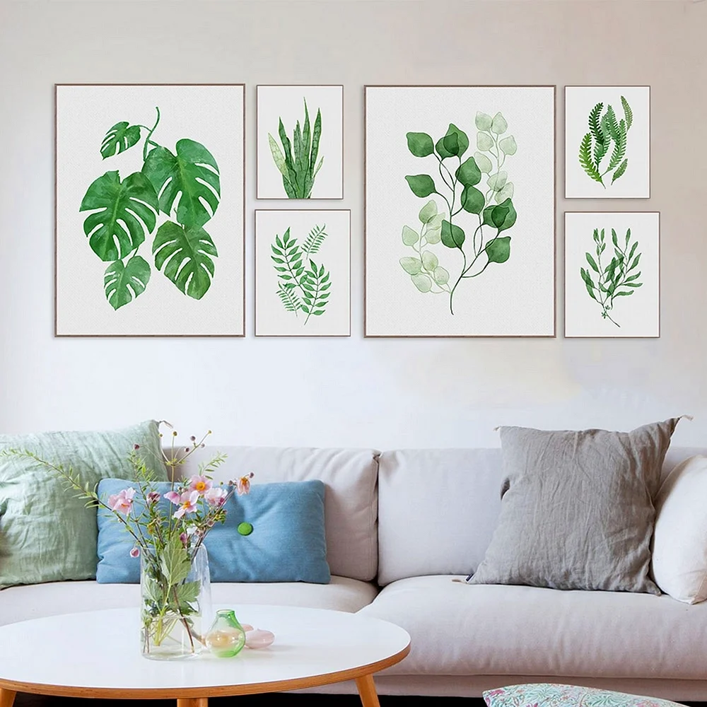 Постеры растения для интерьера