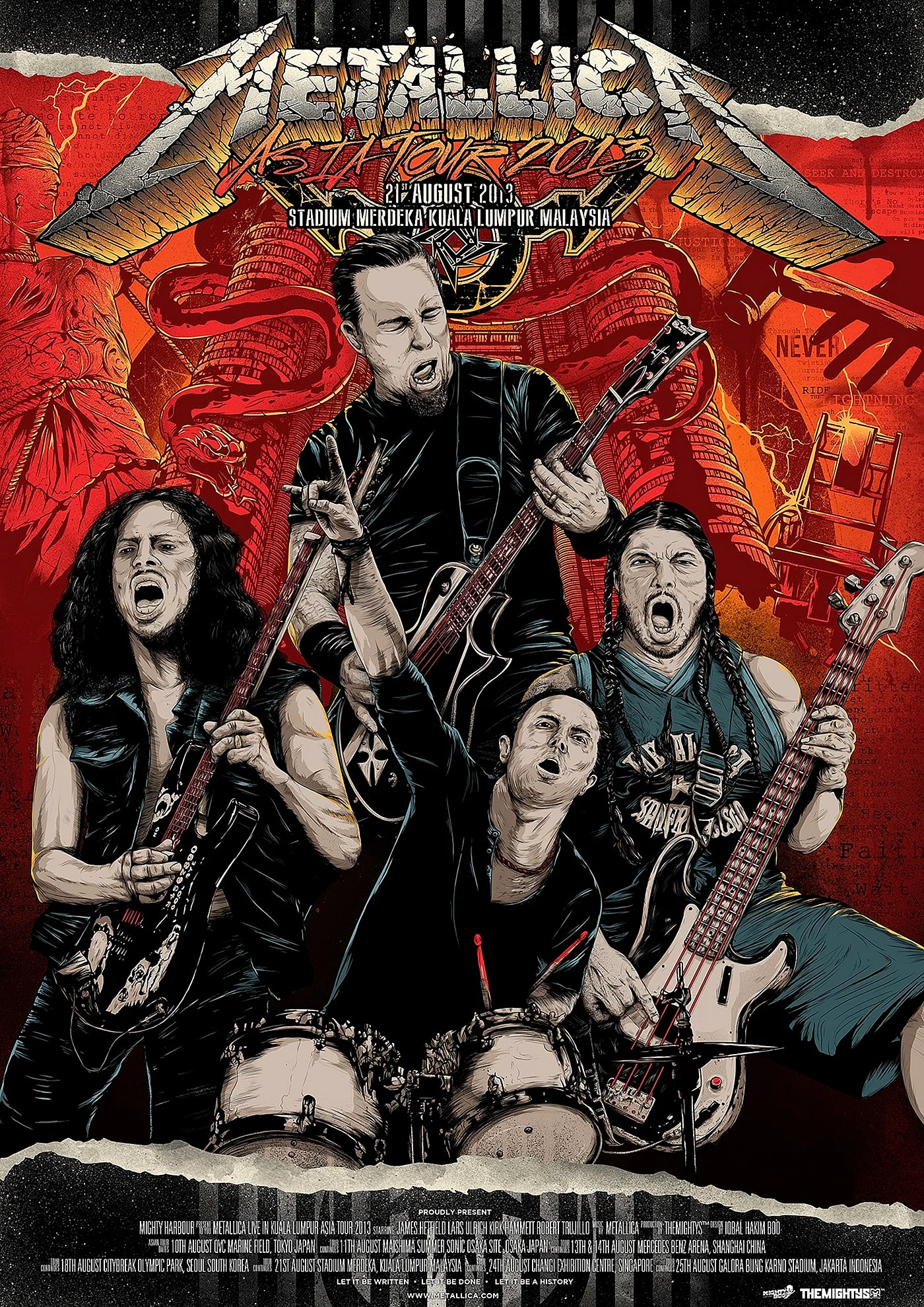 Постеры рок групп металика