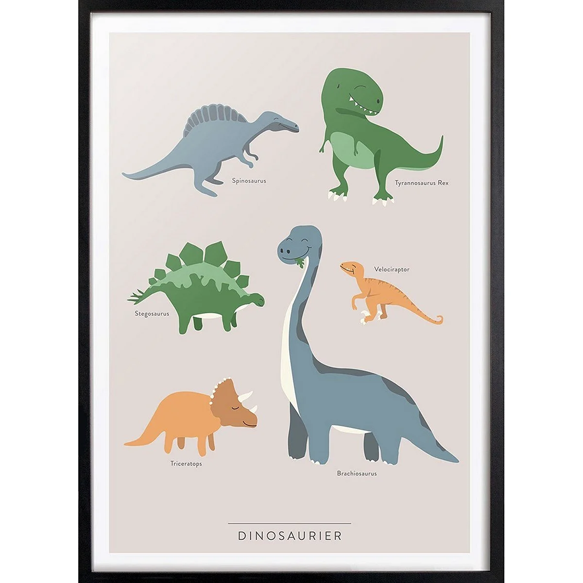 Постеры с динозаврами для детской