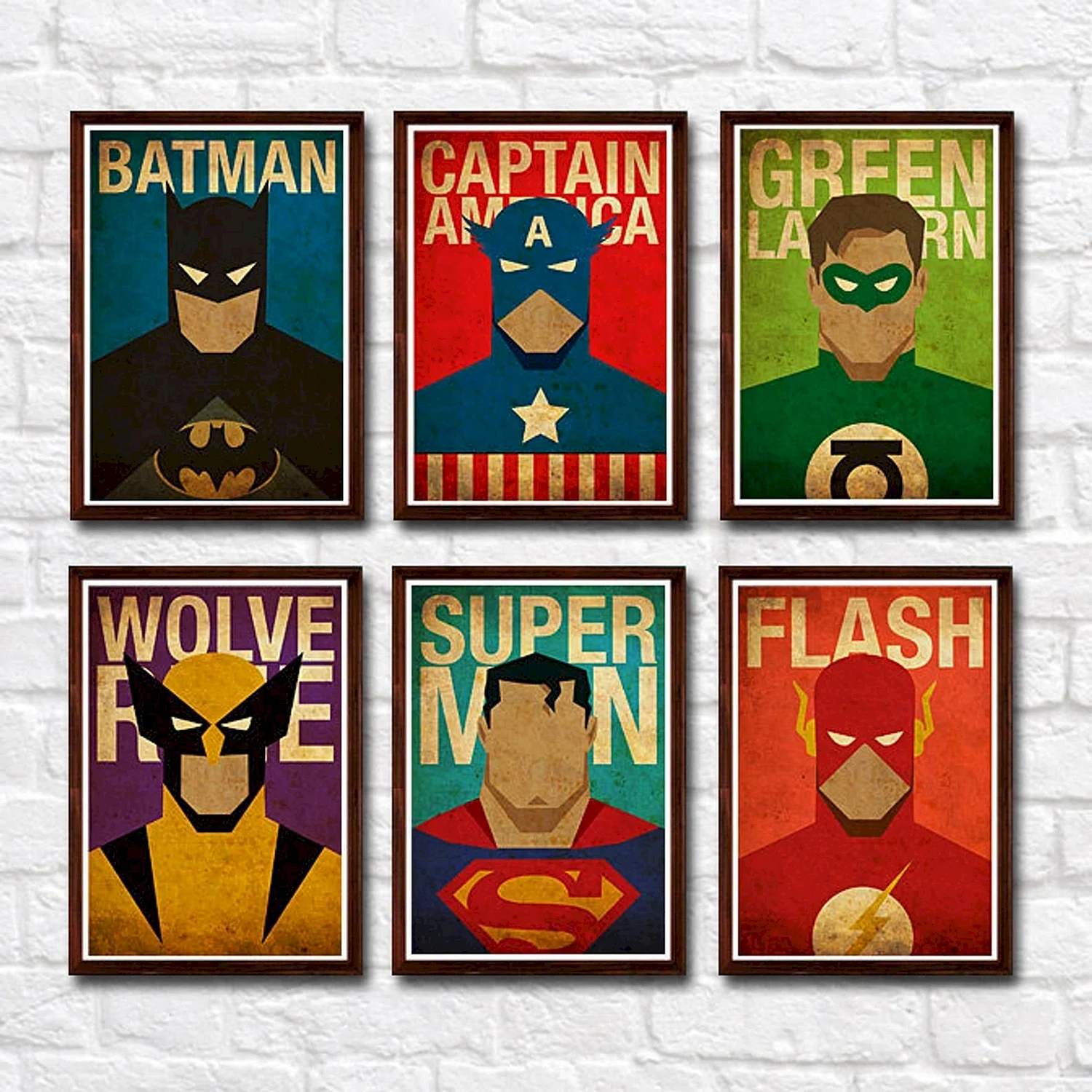 Постеры супергероев