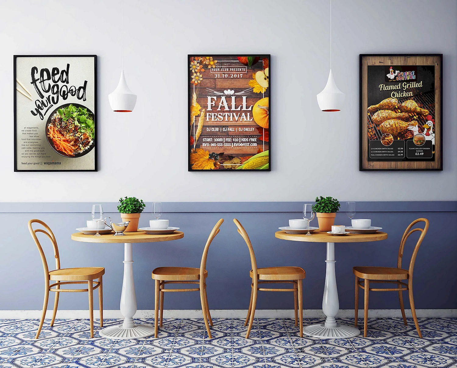 Постеры в интерьере кухни