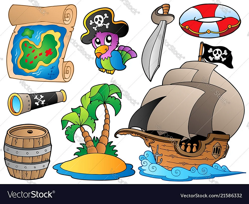 Предметы пиратской тематики