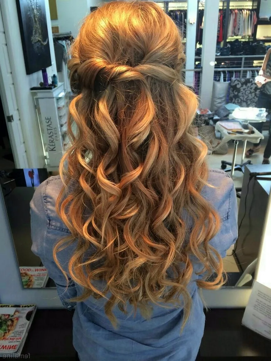 Прическа Локоны на длинные волосы