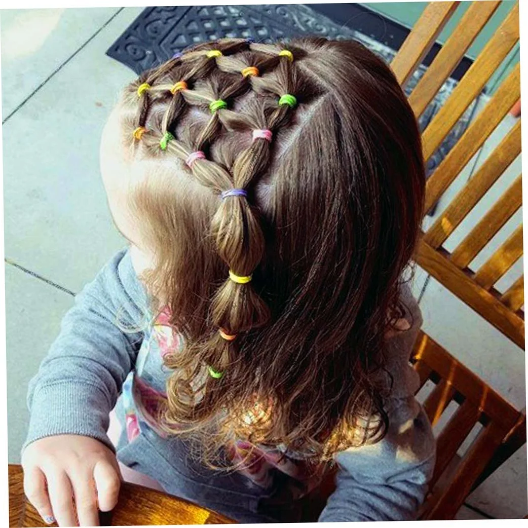 Прическа на маленькие волосы для девочек