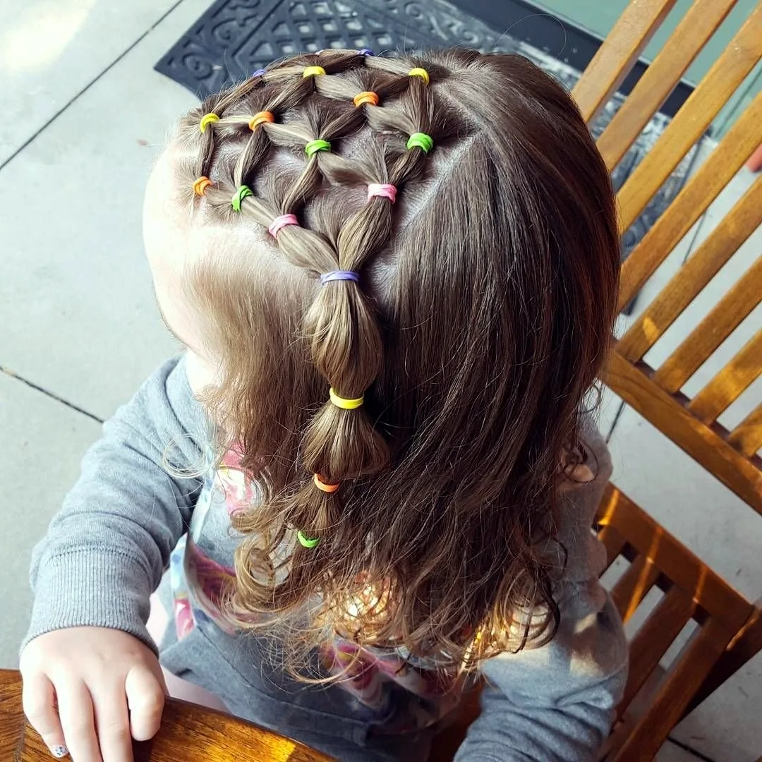 Прическа на маленькие волосы для девочек
