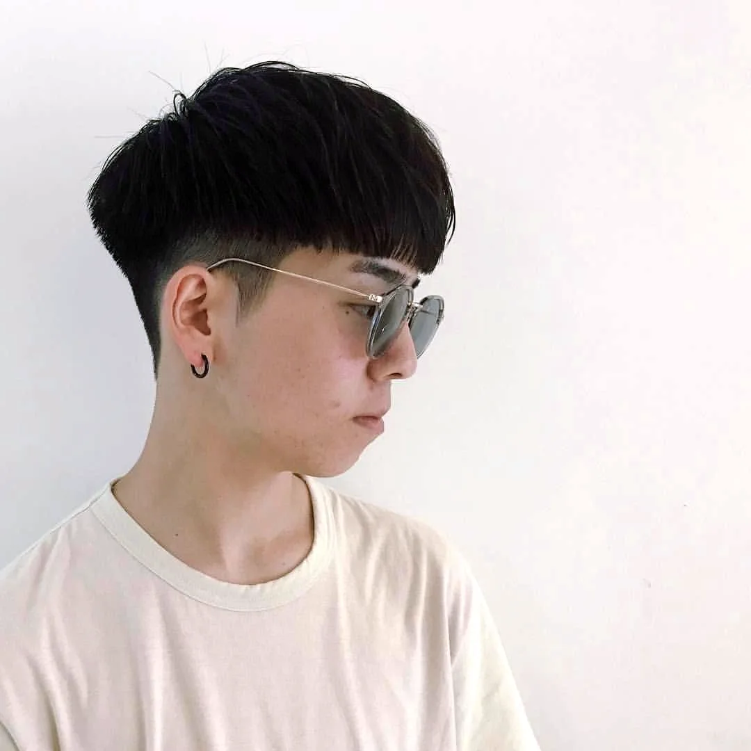 Причёска шапочка мужская корейская