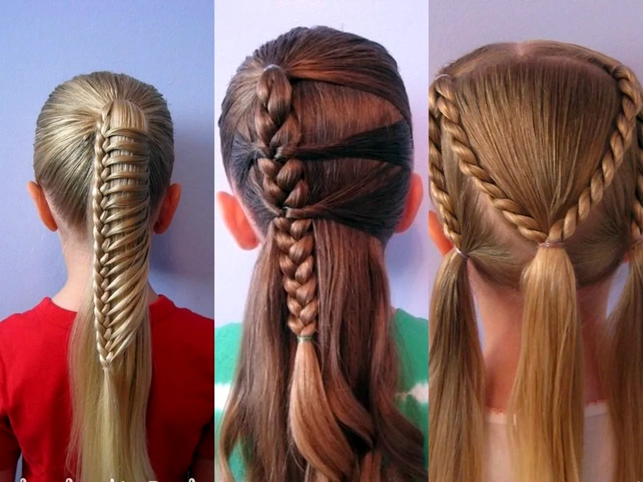 Причёски для девочек на длинные волосы