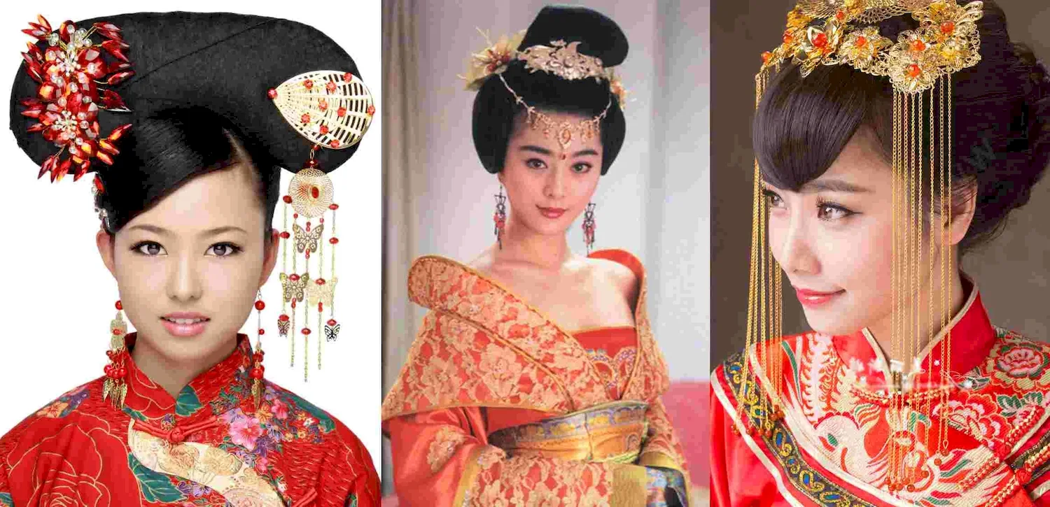 Прически древнего Китая женские прически с челкой
