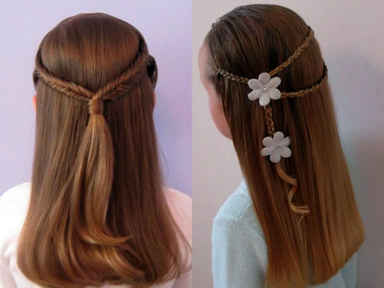 Причёски на длинные волосы для девочек 10 лет в школу