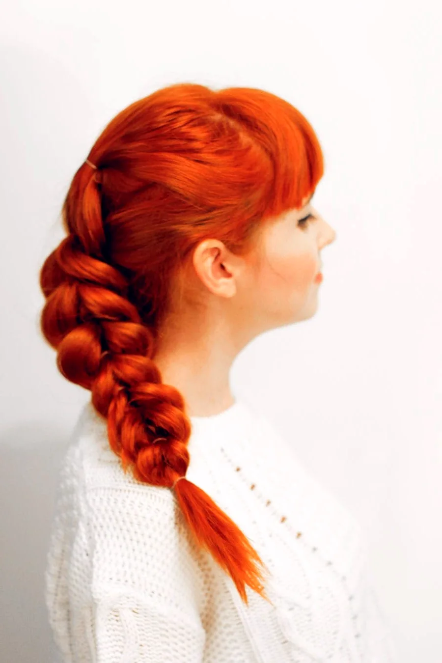 Прически с колосками на рыжие волосы