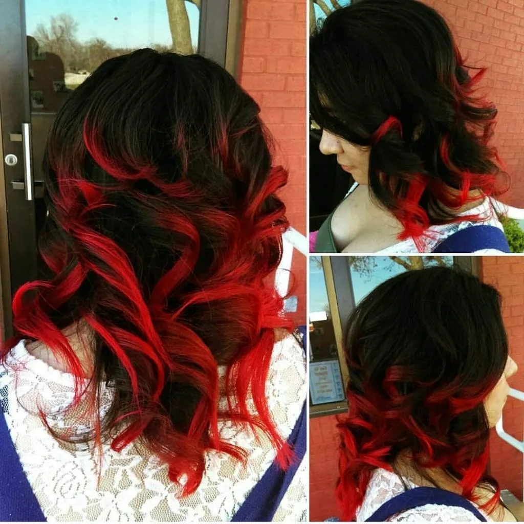 Прически с красными волосами