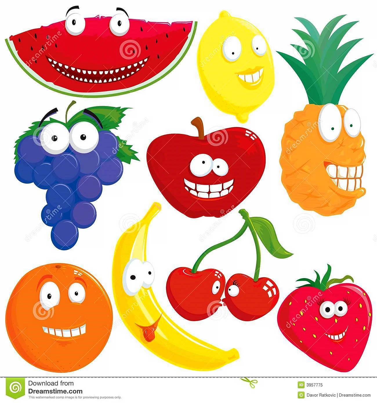 Прикольный фруктовый плакат