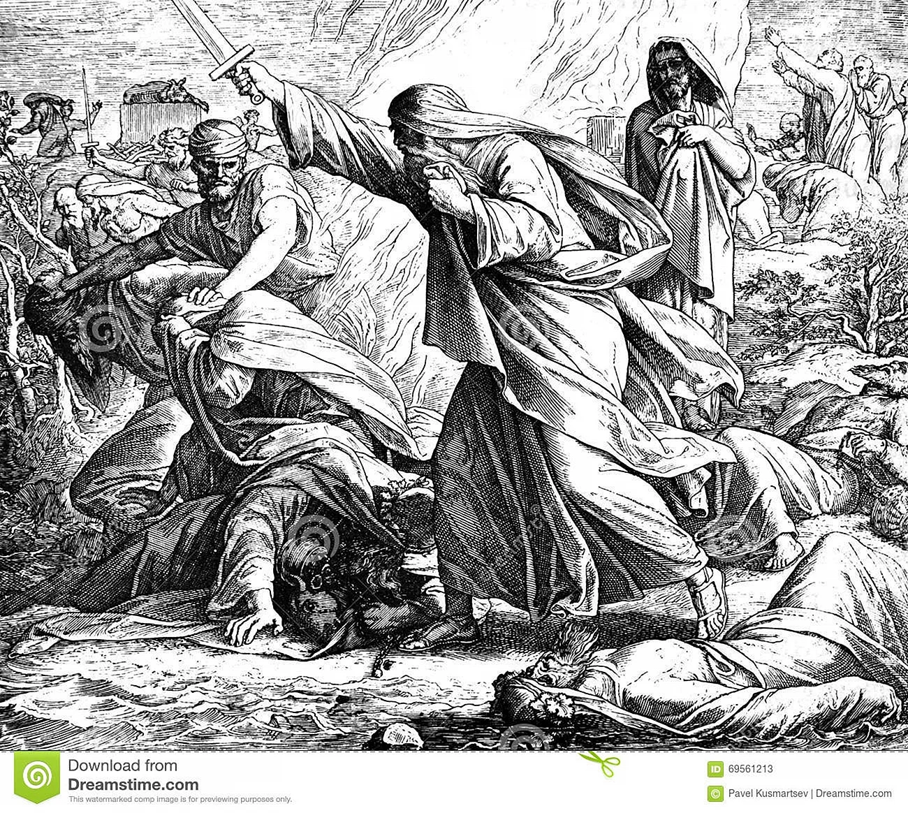 Пророк Илия и жрецы Ваала