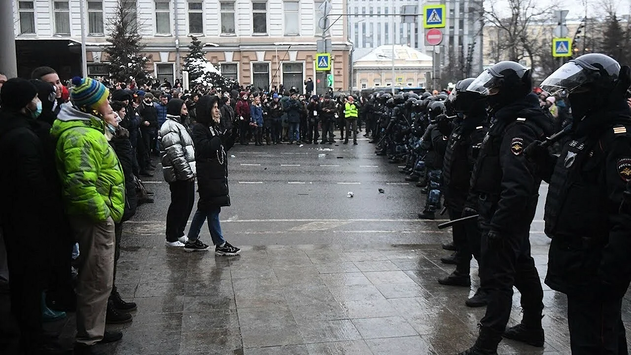 Протесты в Москве 23 января 2021