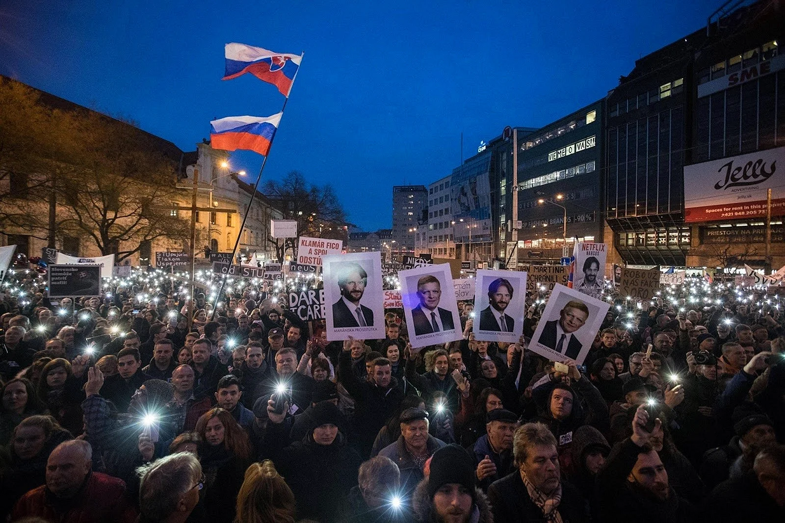 Протесты в Словакии