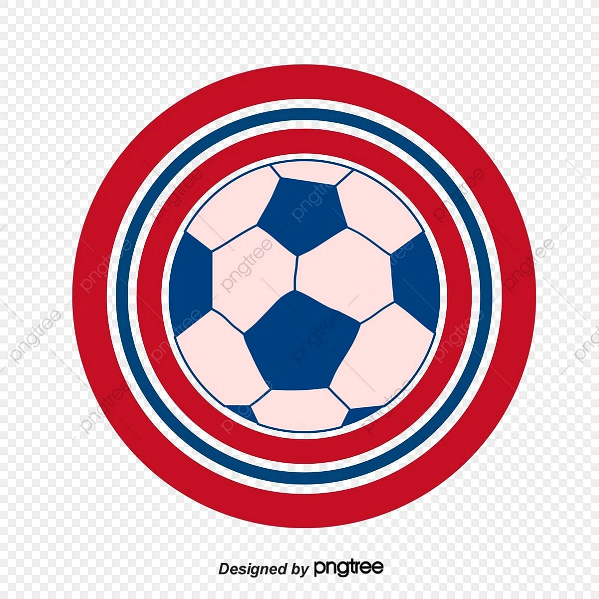Пустой футбольный логотип