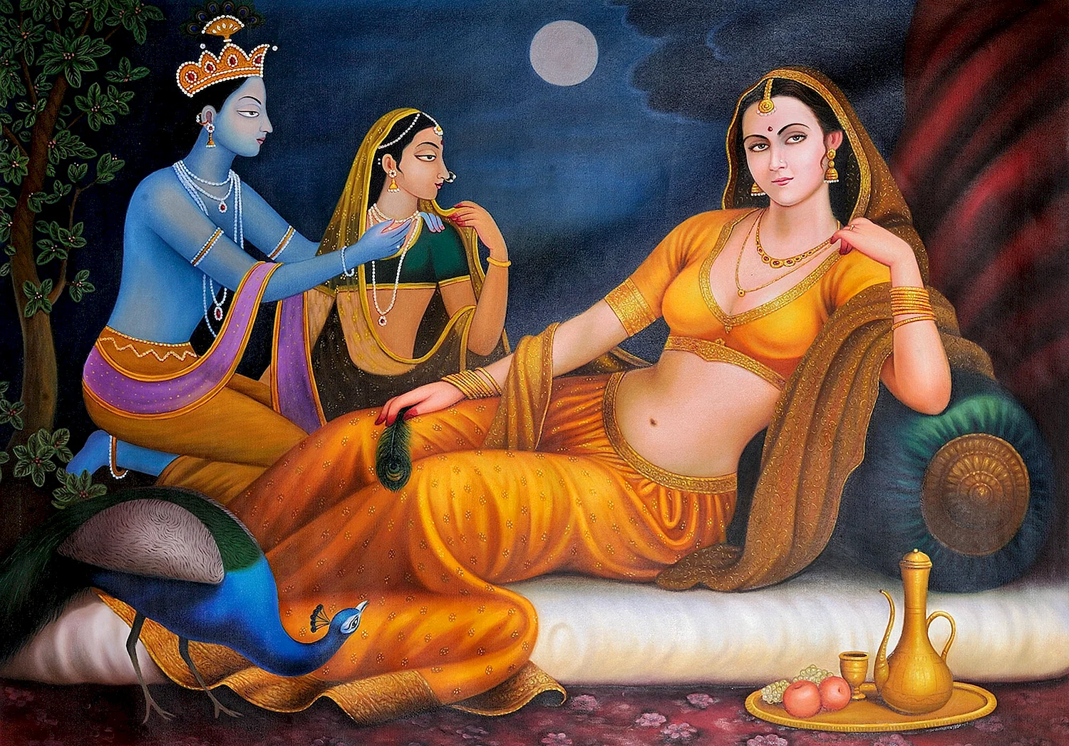 Радха Кришна картина Индия