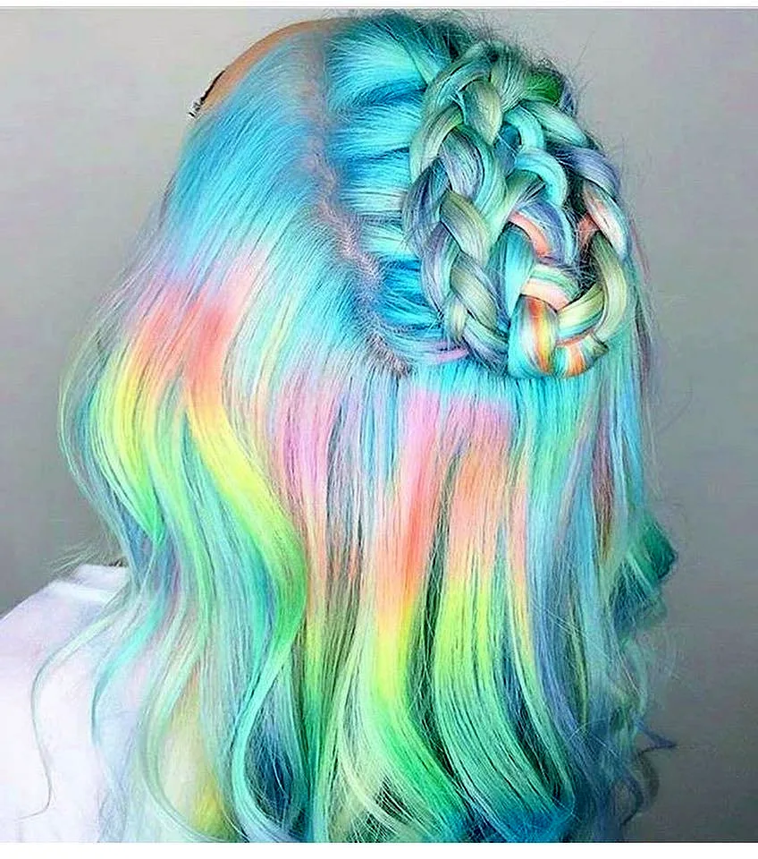 Радужные волосы