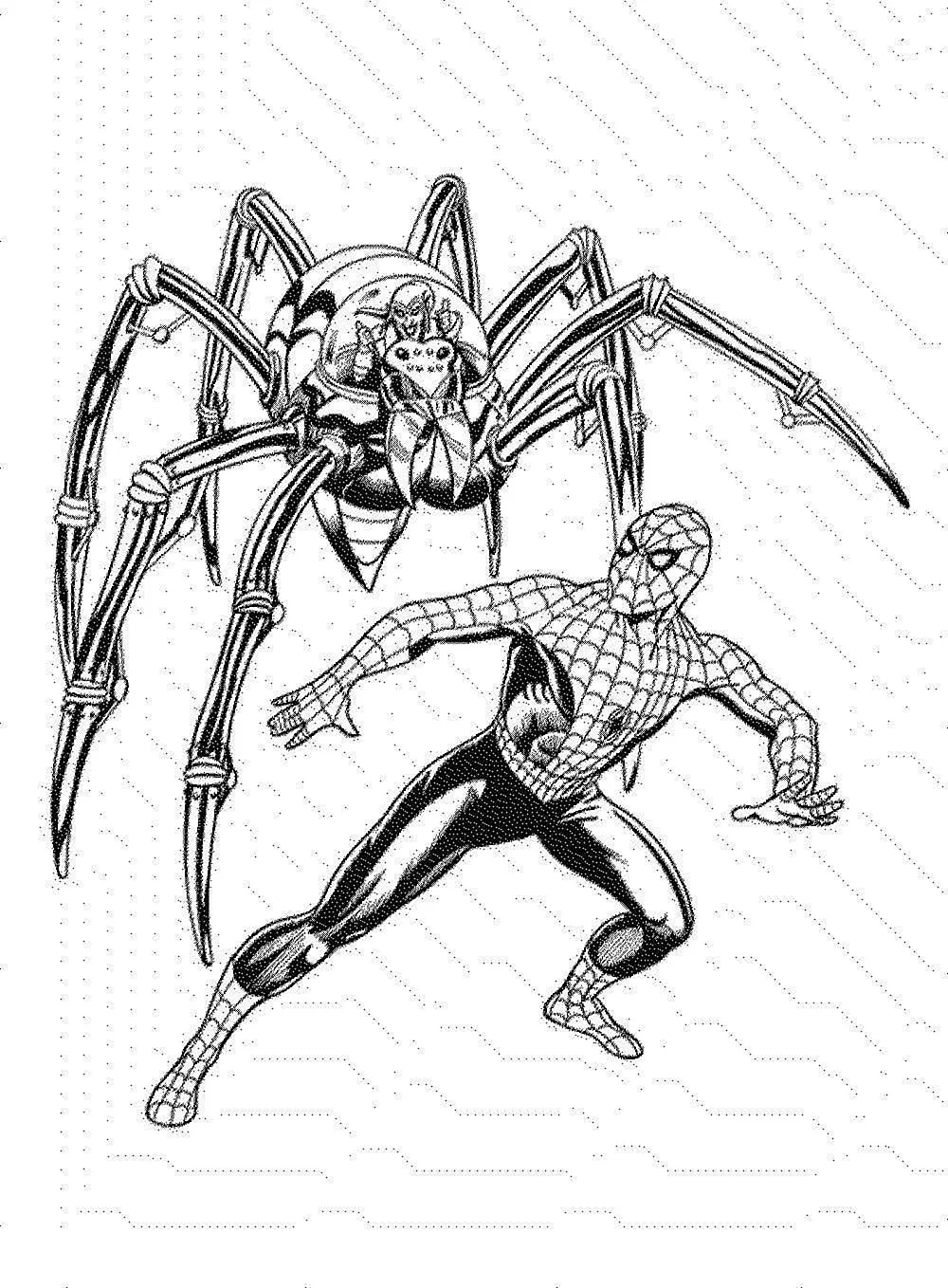 Раскраска Марвел паук