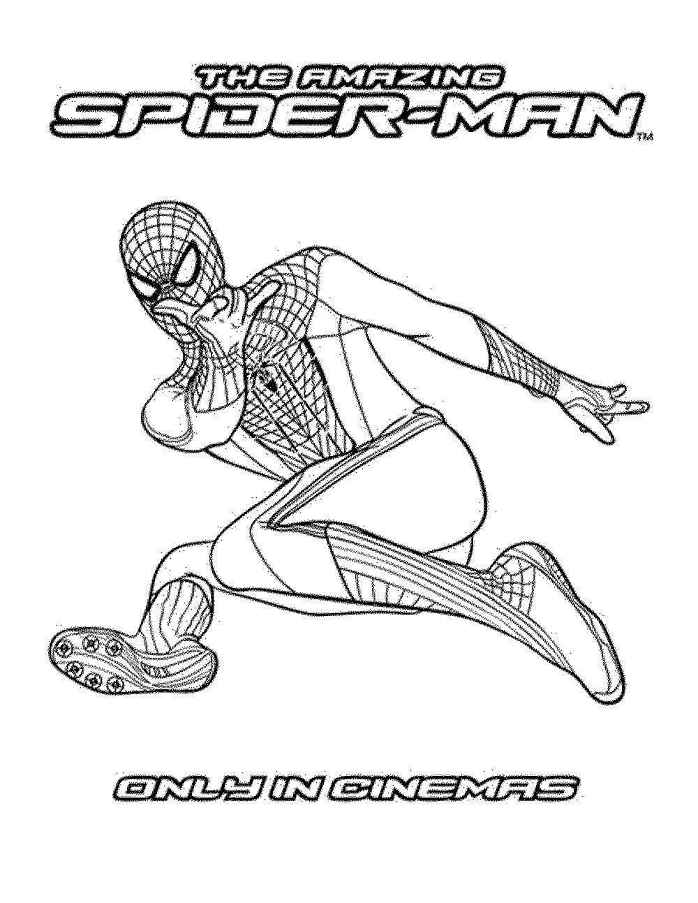 Раскраски человек паук the amazing Spider-man 2
