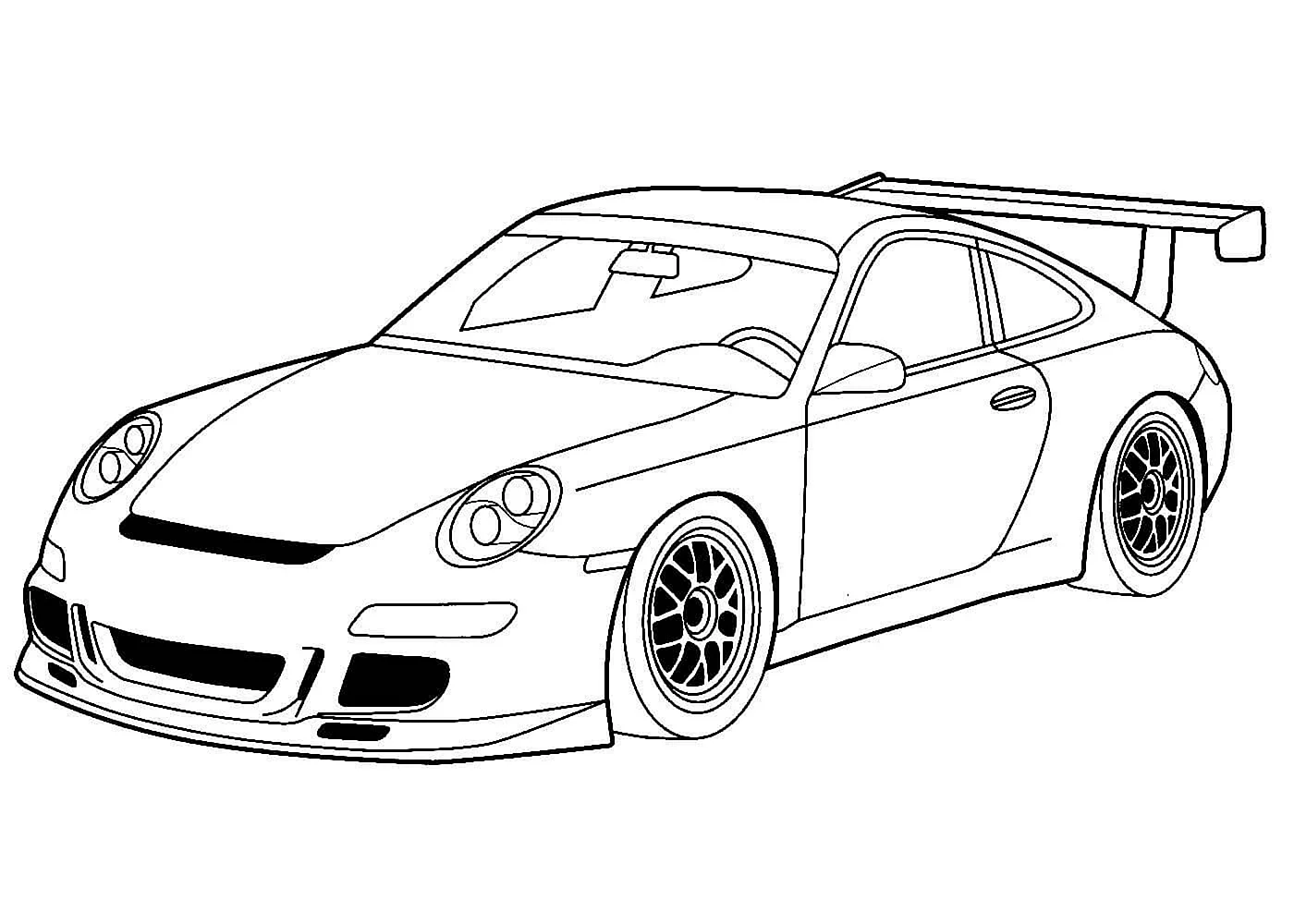 Раскраски Porsche 911 gt3 RS